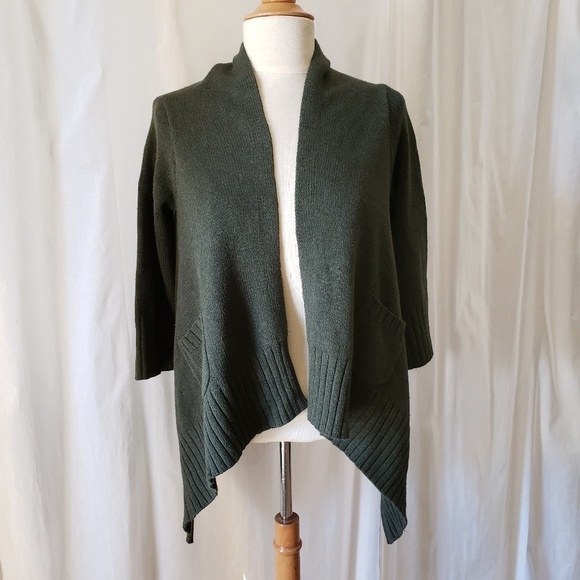 Gap Cashmere Grannycore Open Draped Front Cardigan Cottagecore Minimalist - Picture 7 of 7